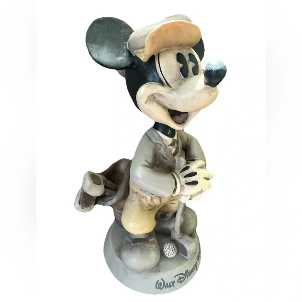 Mickey Mouse Golf Figure Walt Disney World Golf‎ BOBBLE HEAD Golfer 8" - Picture 3 of 3